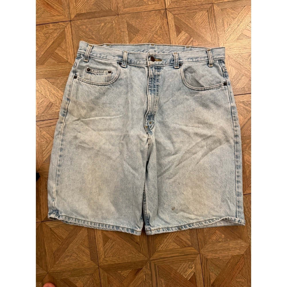 Arizona Jean Company Mens Light Wash Denim Shorts Blue Size 36 Vintage Style 9